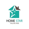 home star logo design template Royalty Free Stock Photo