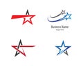 Star logo template illustration design