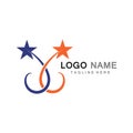 Star Logo Template vector icon illustration designs Royalty Free Stock Photo