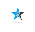 Star Logo Template vector icon illustration Royalty Free Stock Photo