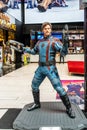 Star Lord statue figure model of a movie called Guardians of the Galaxy Vol. 3 displays at the cinema to promote the movie