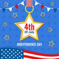 Star Medals For America Independence Day Celebration