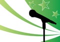 Star on the mic Royalty Free Stock Photo