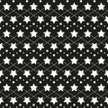 Star monochrome seamless texture