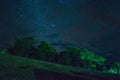 Star at night above the tree , Doi Samer-Dao in Si Nan National