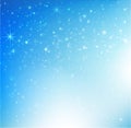 Star night and snow fall bakcground vector illustration 004 Royalty Free Stock Photo