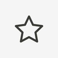 Star outline icon Royalty Free Stock Photo