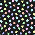 Star pattern seamless pastel colorful black background