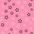 Star pattern. Seamless vector