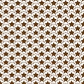 Star pattern, seamless vector background vector illustration design Abstract brown