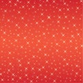 Star Pattern Vector On Red Background