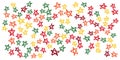 Star pattern warm fresh happy colorful background. Abstract creative universal artistic templates. Good for poster, card,