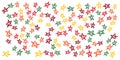 Star pattern warm fresh happy colorful background. Abstract creative universal artistic templates. Good for poster, card,