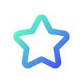 Star pixel perfect gradient linear ui icon