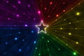 Star with rainbow rays Royalty Free Stock Photo