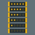 Star rating in dark theme