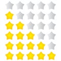 Star Rating Fat Vector Illustration