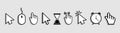 Star rating. Five icon for review and rate. 5 whole stars and 5 half of stars for evaluation. Ranking of quality, hotel. Service