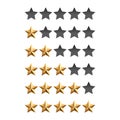 Star rating icon vector illustration for website or app Royalty Free Stock Photo