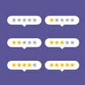 Star rating icon vector illustration for website or app Royalty Free Stock Photo
