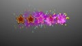 Star rating illustration with golden sparkles Royalty Free Stock Photo