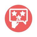 Star rating Isolated Vector icon which can easily modify or edit Royalty Free Stock Photo