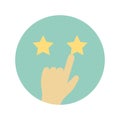 Star rating Isolated Vector icon which can easily modify or edit Royalty Free Stock Photo