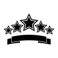 Star rating vector icon. quality illustration symbol or logo.