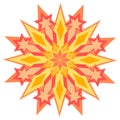Star red and yellow