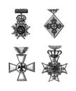 Star of the Royal Order of the Seraphim | Antique Historic Illustrations