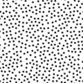 Star seamless pattern. Night, space or christmas theme. Flat vector background in black and white Royalty Free Stock Photo
