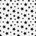 Star seamless pattern. Stars background for prints. Vector illustration Royalty Free Stock Photo