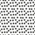 Star seamless pattern. White and grey retro background. Chaotic elements. Abstract geometric shape texture. Effect of Royalty Free Stock Photo