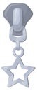 Star sewing clasp. Zip puller cartoon icon Royalty Free Stock Photo