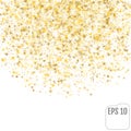 Star shape confetti scattered on white background