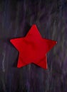 Star Shape Tray on Hand Painted Canvas ready for your design. Royalty Free Stock Photo