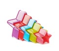 Star shaped baking molds isolated Royalty Free Stock Photo