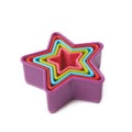 Star shaped baking molds isolated Royalty Free Stock Photo