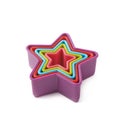Star shaped baking molds isolated Royalty Free Stock Photo