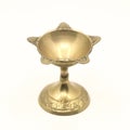 a star shaped candle holder goblet or diya lamp oil stand Royalty Free Stock Photo