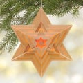 Star-shaped Christmas lamp