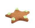 Star shaped cookie isolated Royalty Free Stock Photo