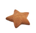 Star shaped cookie isolated Royalty Free Stock Photo