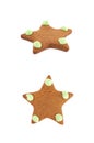 Star shaped cookie isolated Royalty Free Stock Photo