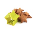 Star shaped cookie isolated Royalty Free Stock Photo
