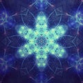 Star shaped fractal mandala Royalty Free Stock Photo