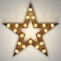 Star shaped light decor