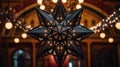 a star shaped light fixture