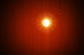 Star shaped orange flare background