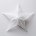 Minimalist Textile Inspired 3d Printed Starfish Sculpture